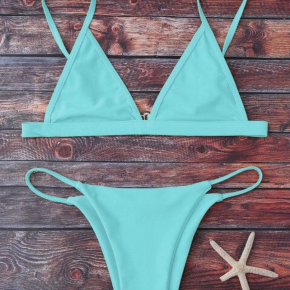 zaful plunge bikini